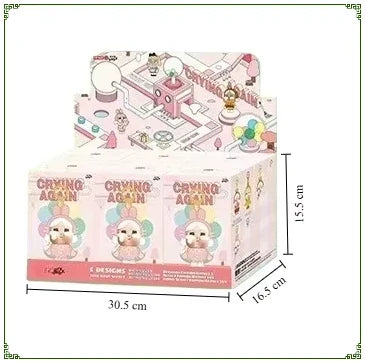 Unleash Fun Surprises with the Crybaby Crying Again Series Blind Box Vinyl Face Doll Keychains - Collect Them All!