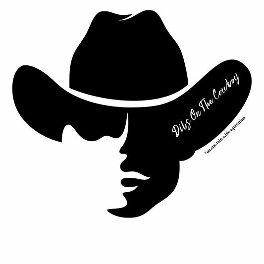 Die Cut Vinyl Stickers - 3x3 - Dibs On Cowboy
