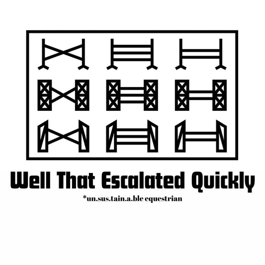 Die Cut Vinyl Stickers - 3x3 - Escalated Quickly