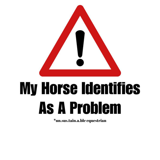Die Cut Vinyl Stickers - 3x3 - Horse/Problem