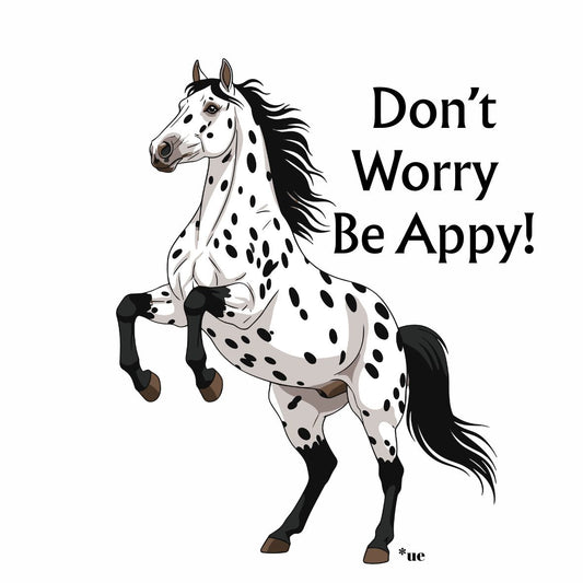 Die Cut Stickers - 3x3 - Don't Worry Be Appy!