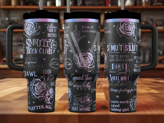 Smut Slut Dirty Romance Engraved Tumbler | Genuine Stanley