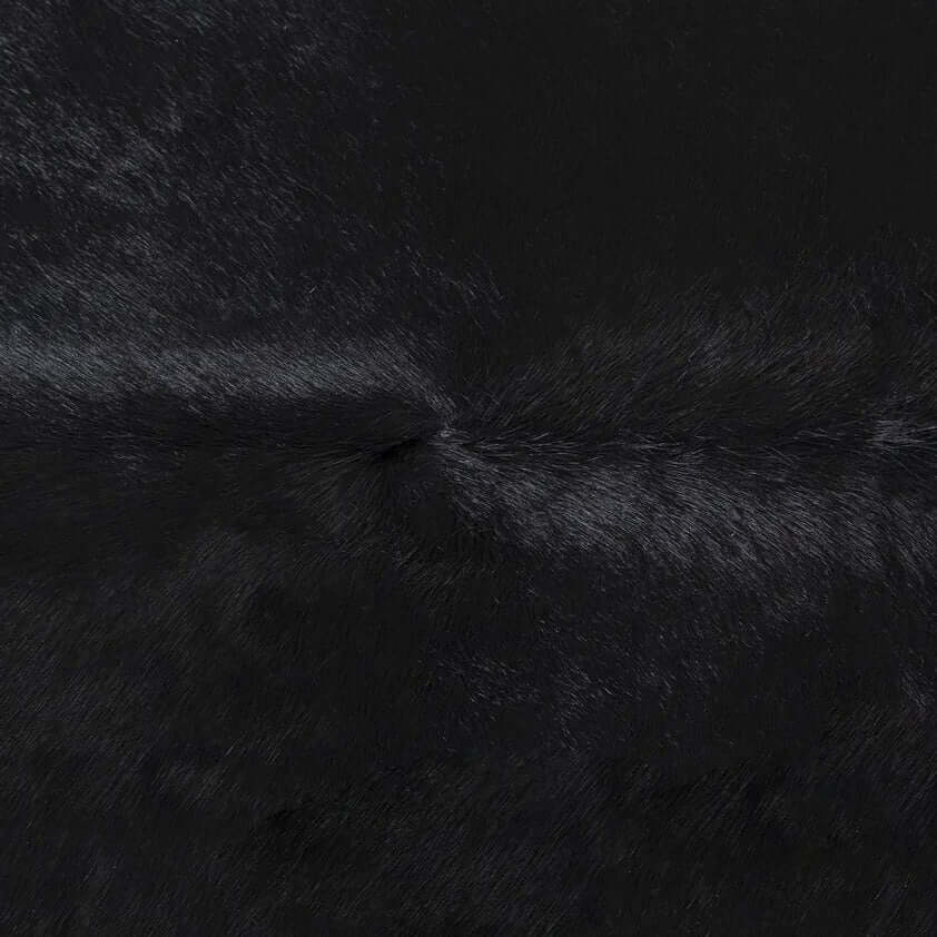 Black Dyed Cowhide Rug