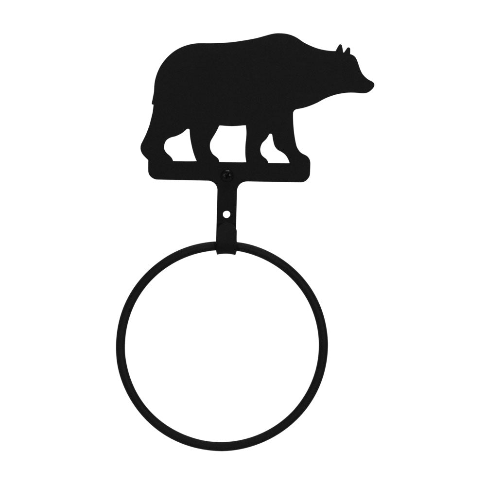 Rustic Bear Towel RIng