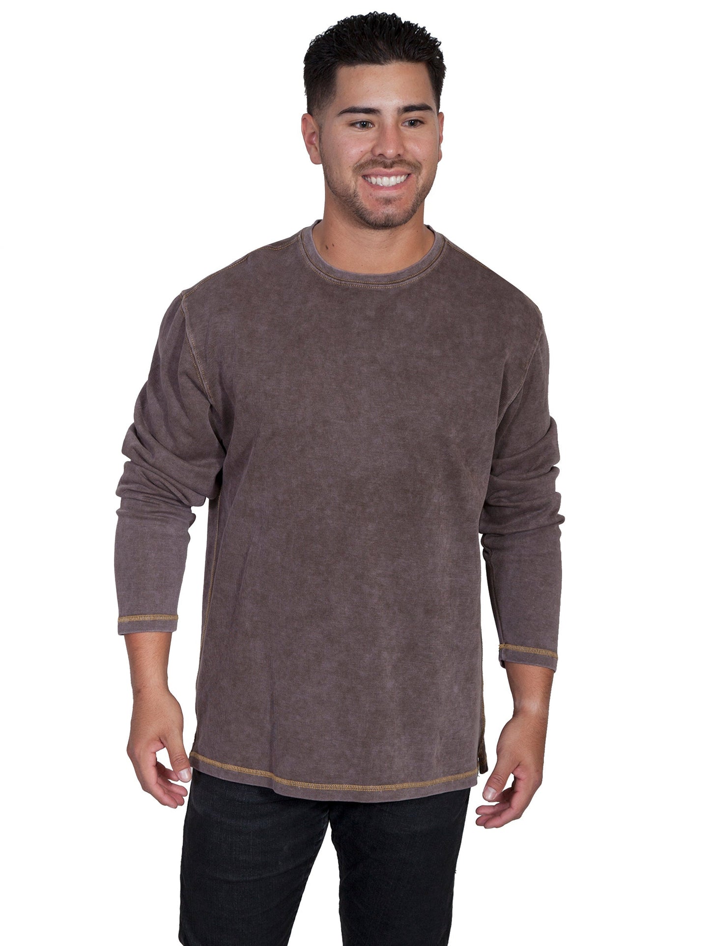 L/s Rib Knit Shirt - TR-058