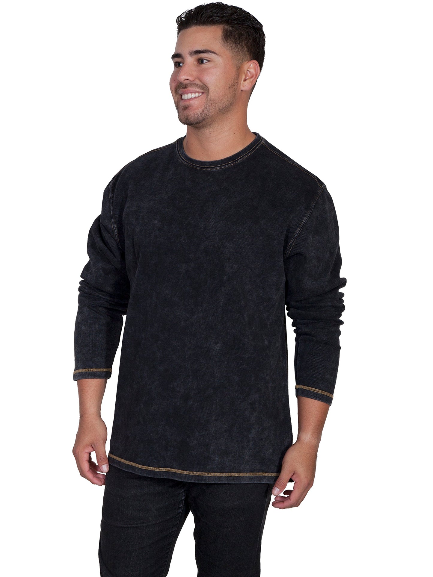L/s Rib Knit Shirt - TR-058
