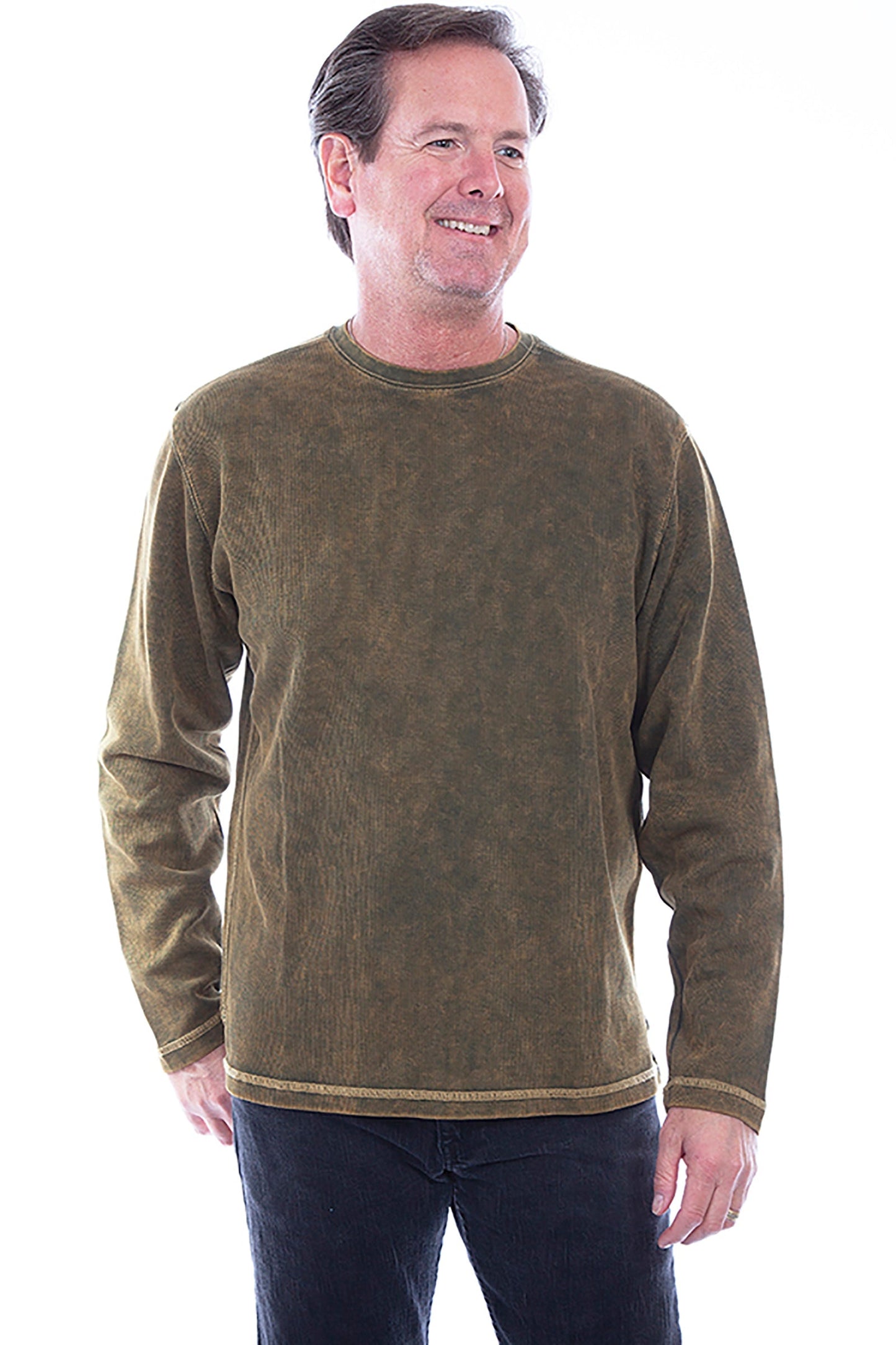 L/s Rib Knit Shirt - TR-058