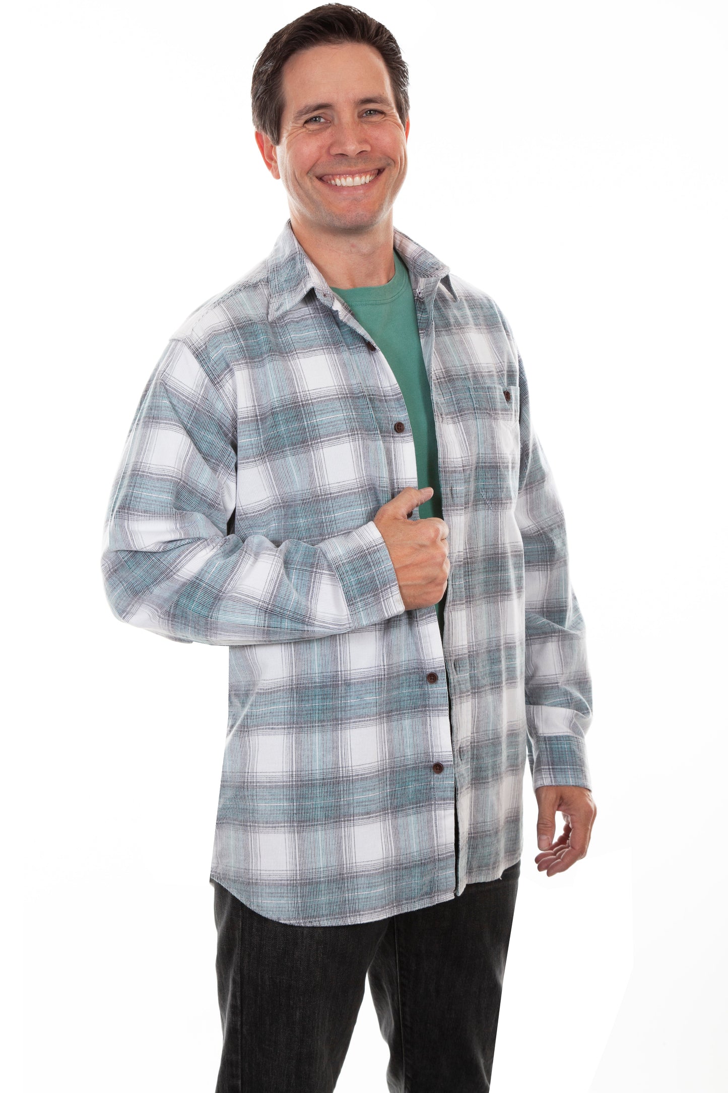 Corduroy Plaid Shirt - TR-101