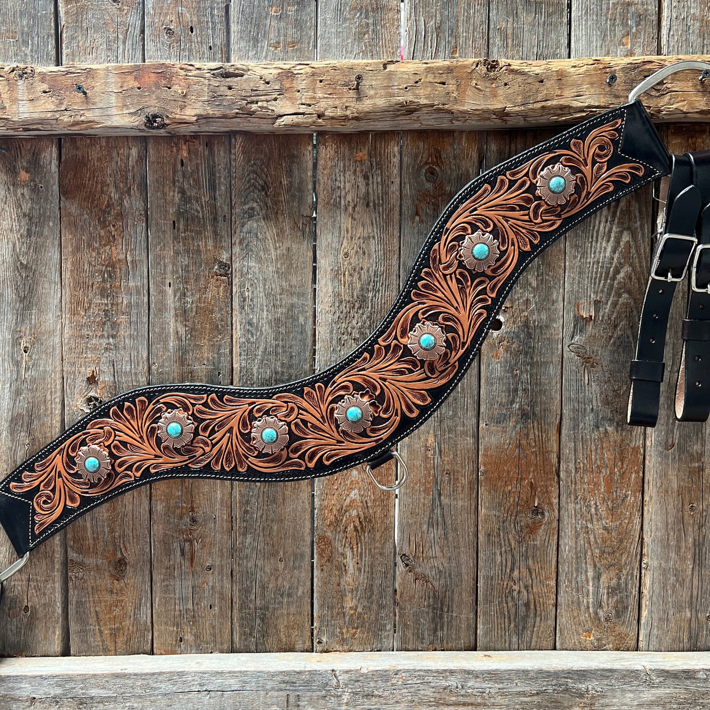 Floral Tripping Copper Turquoise Collar #TRIP4