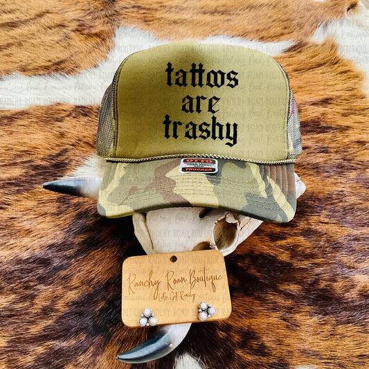 Tattoos Are Trashy Western Trucker Hat