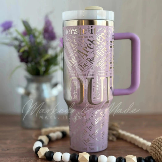 Taylor Swift Eras Engraved Tumbler  | 40oz