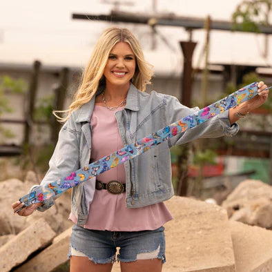 Twilly Butterfly Scarf - Chambray