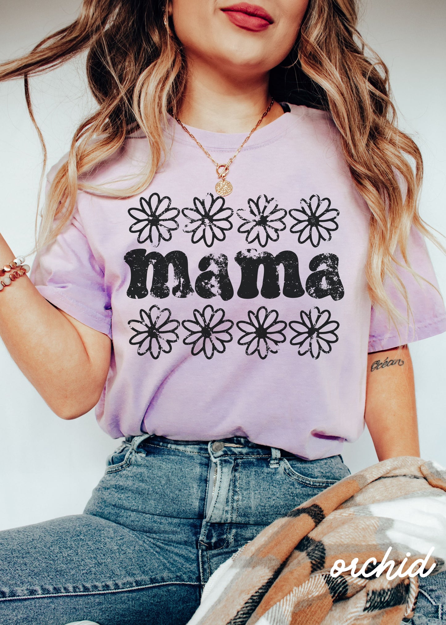 Mama Daisy Floral Tee *12 Colors (S-3X)