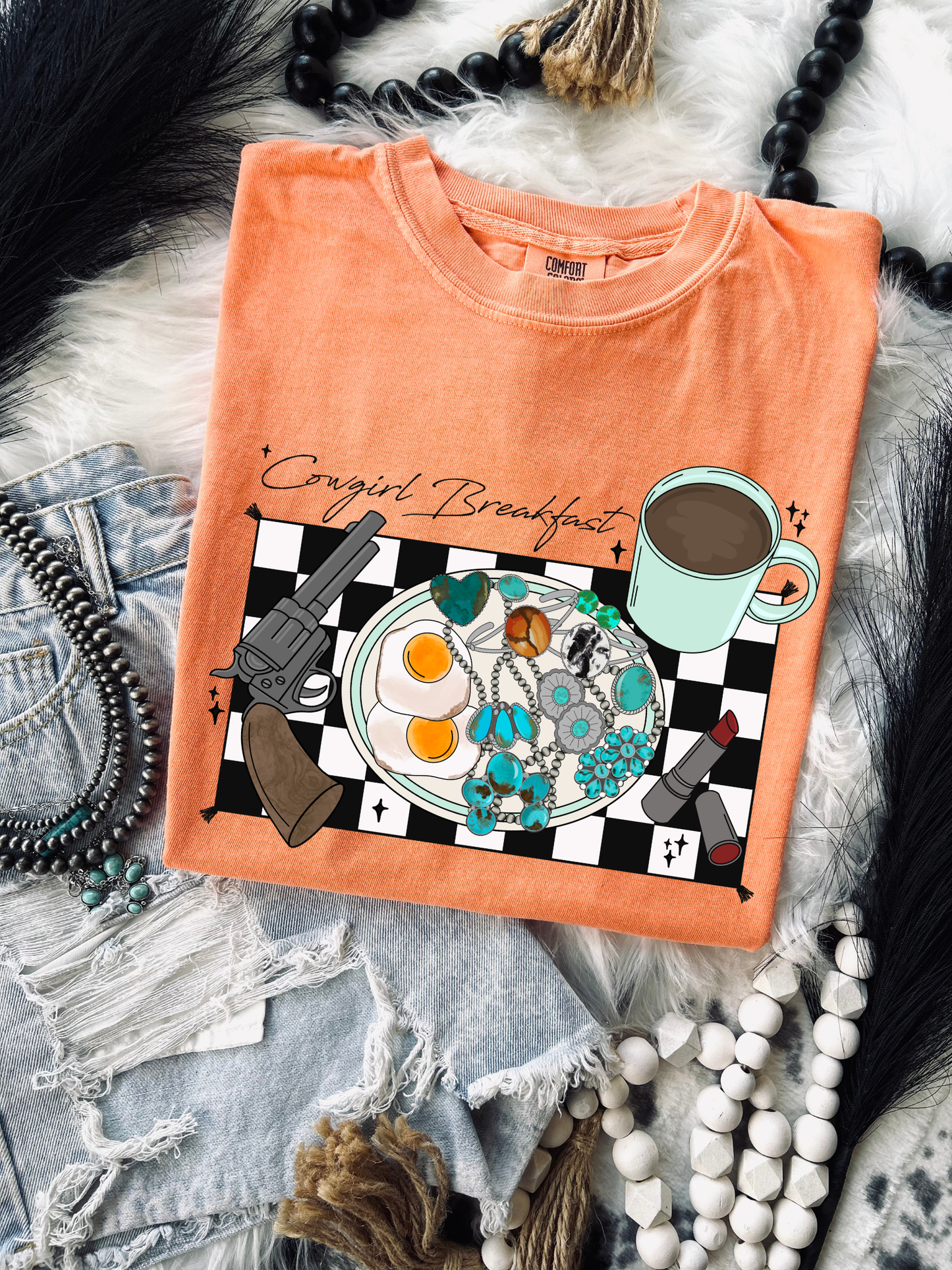 Cowgirl Breakfast tee