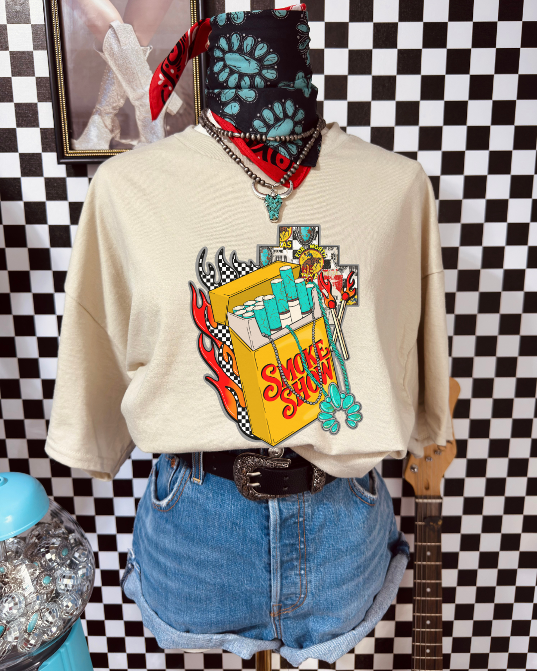 Turq Smokeshow Cigs Tee