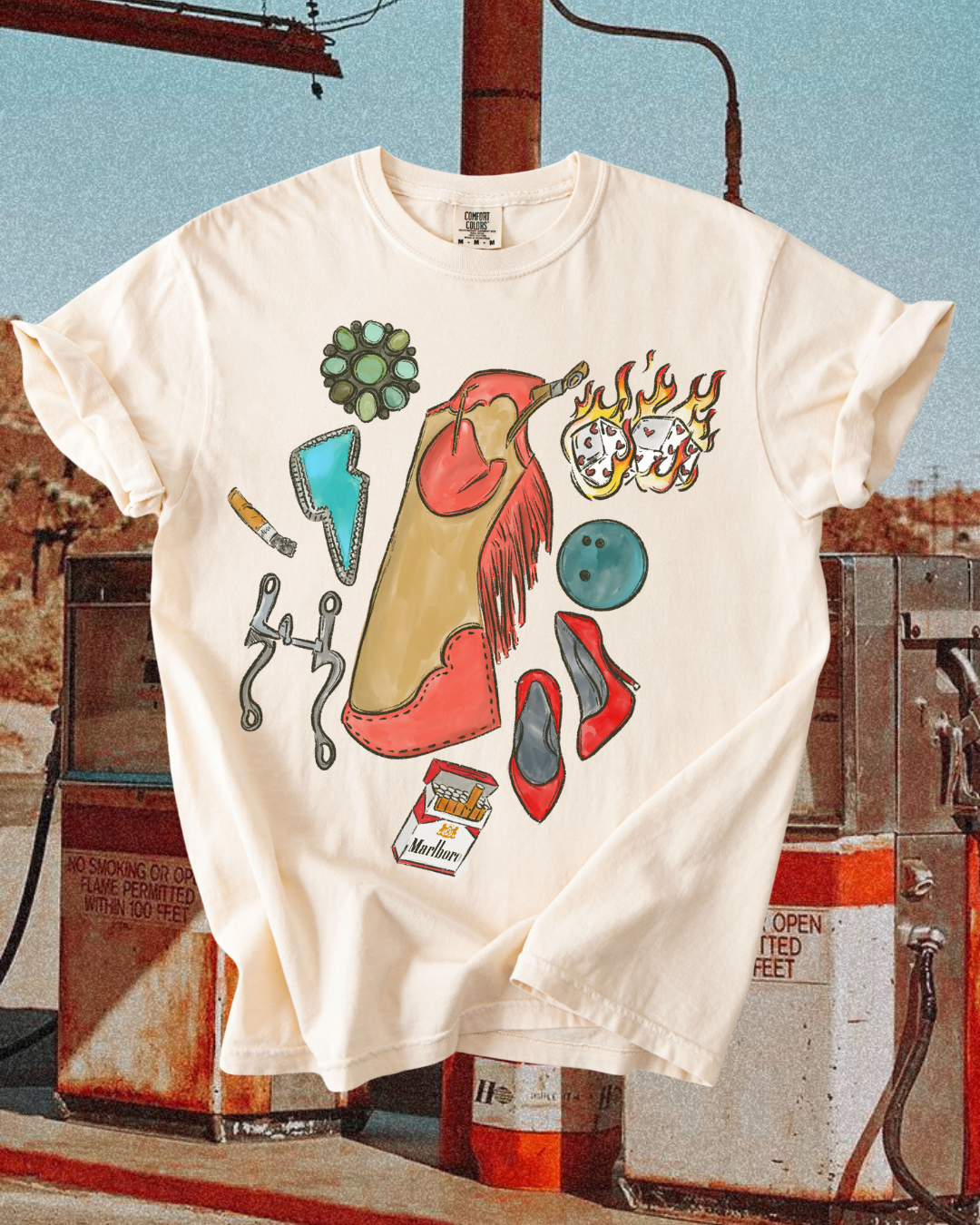 Smoke Break rodeo tee