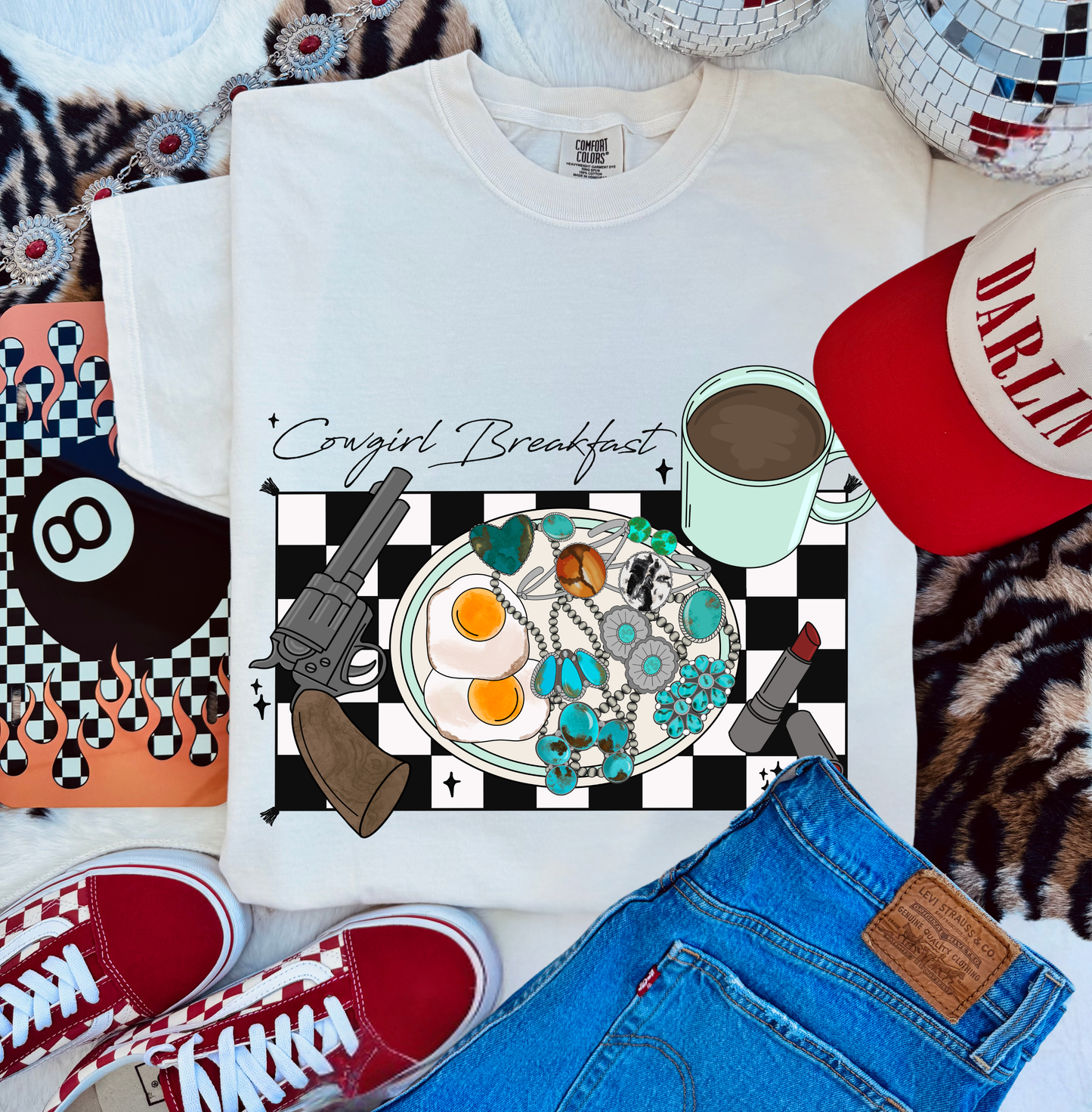 Cowgirl Breakfast tee