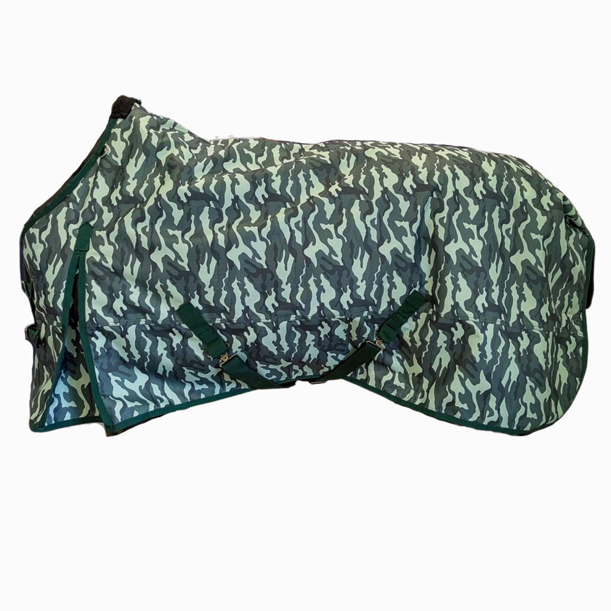 AJ Tack 1200D Waterproof Turnout Horse Blanket with Hood - Camouflage