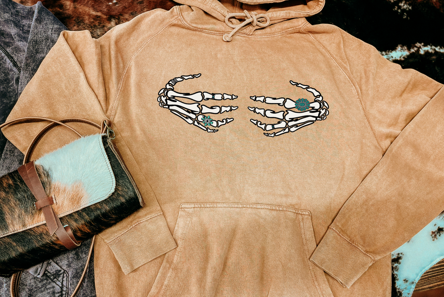 Cowgirl Bones Mineral Wash Hoodie