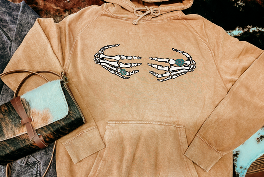 Cowgirl Bones Mineral Wash Hoodie