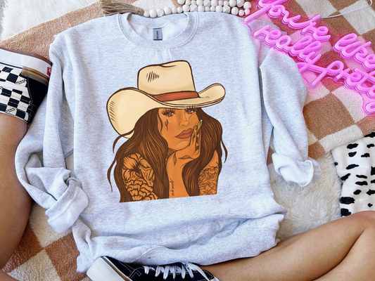 Waiting On A Cowboy 2 Crewneck