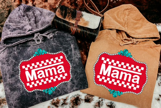 Off The Wall Mama Mineral Wash Hoodie