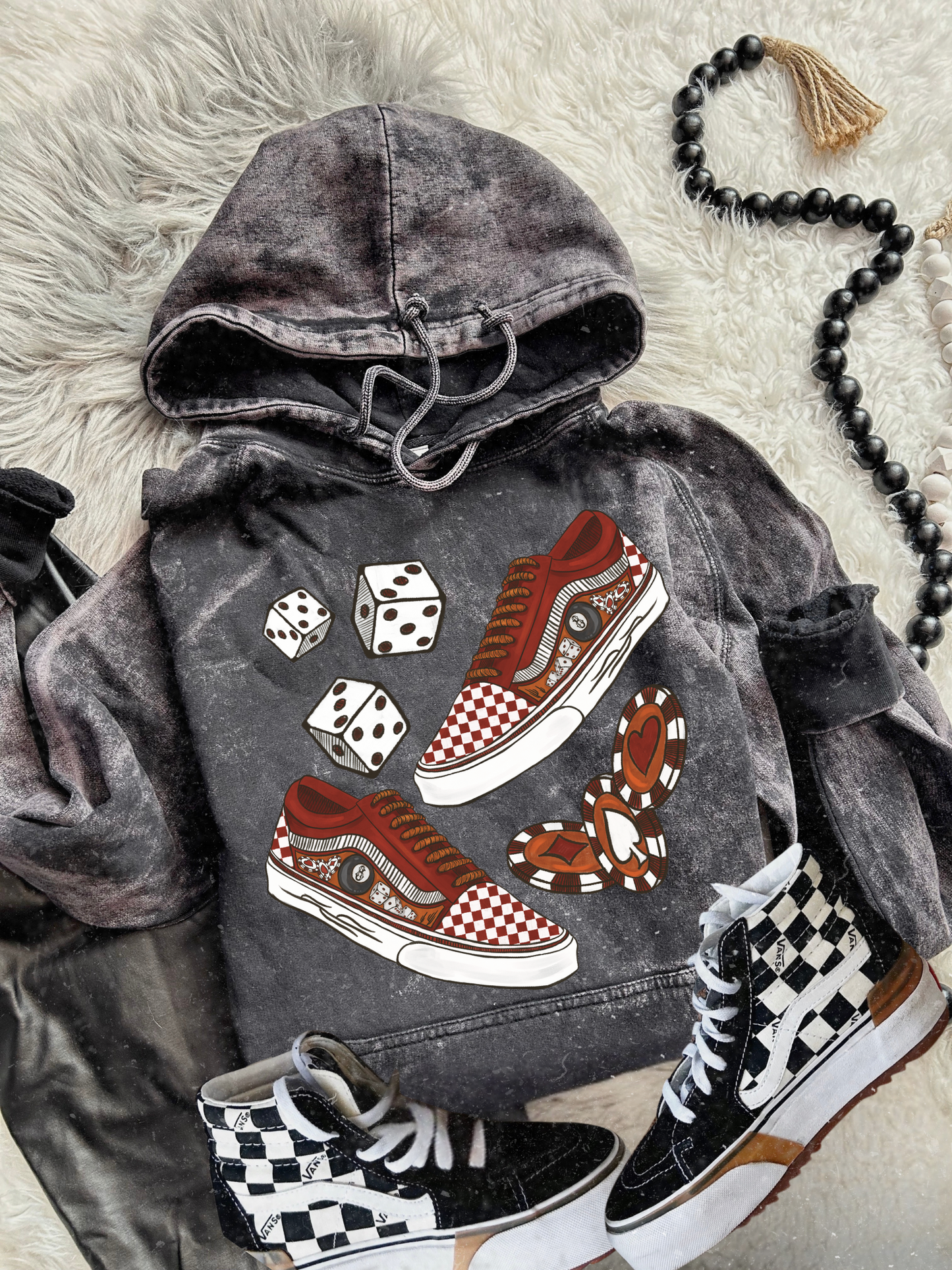 Off the Wall poker chips hoodie