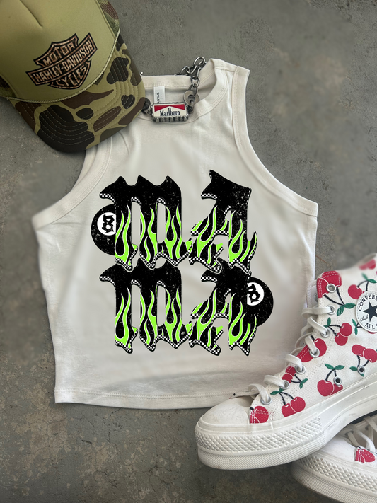 MAMA Ribbed Racer Tank