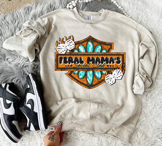 Feral Mama's Social Club Crewneck