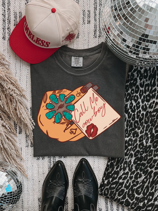 Call Me Cowboy CC Graphic Tee