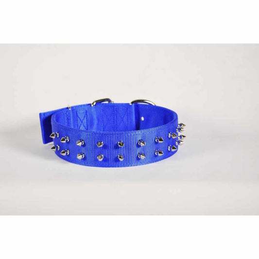 20'' PET COLLAR - BLUE- SPIKE