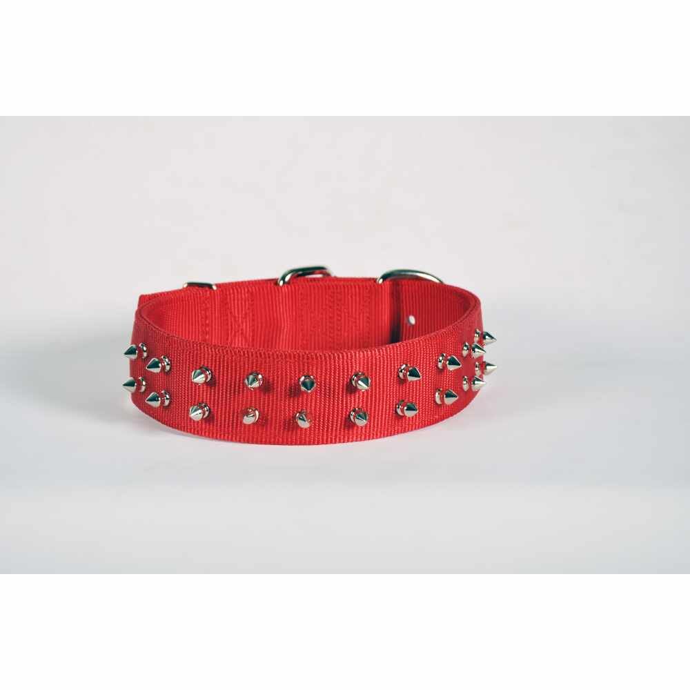22''PET COLLAR - RED- SPIKE