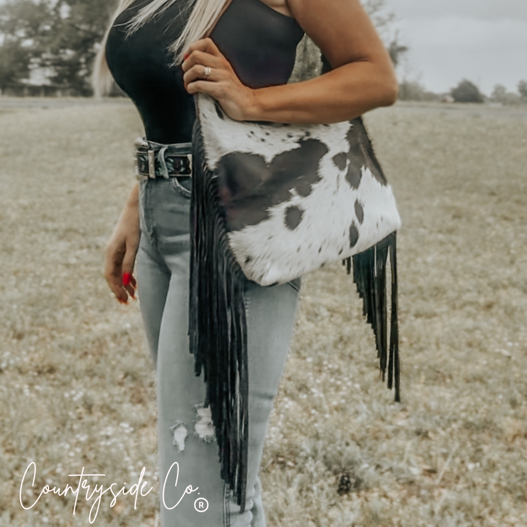 Victoria Revival Cowhide Handbag