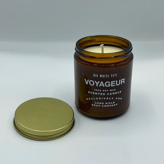 Voyageur Candle by Big White Yeti | 9 oz Amber Jar
