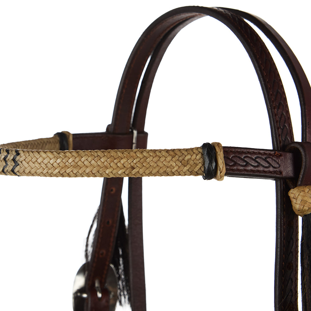 WD-NRSBH Natural Rawhide Browband Headstall
