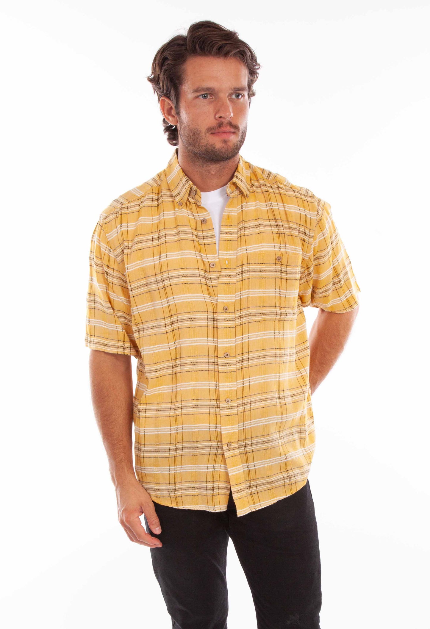 Worn Out's Plaid S/s Shirt - WO001