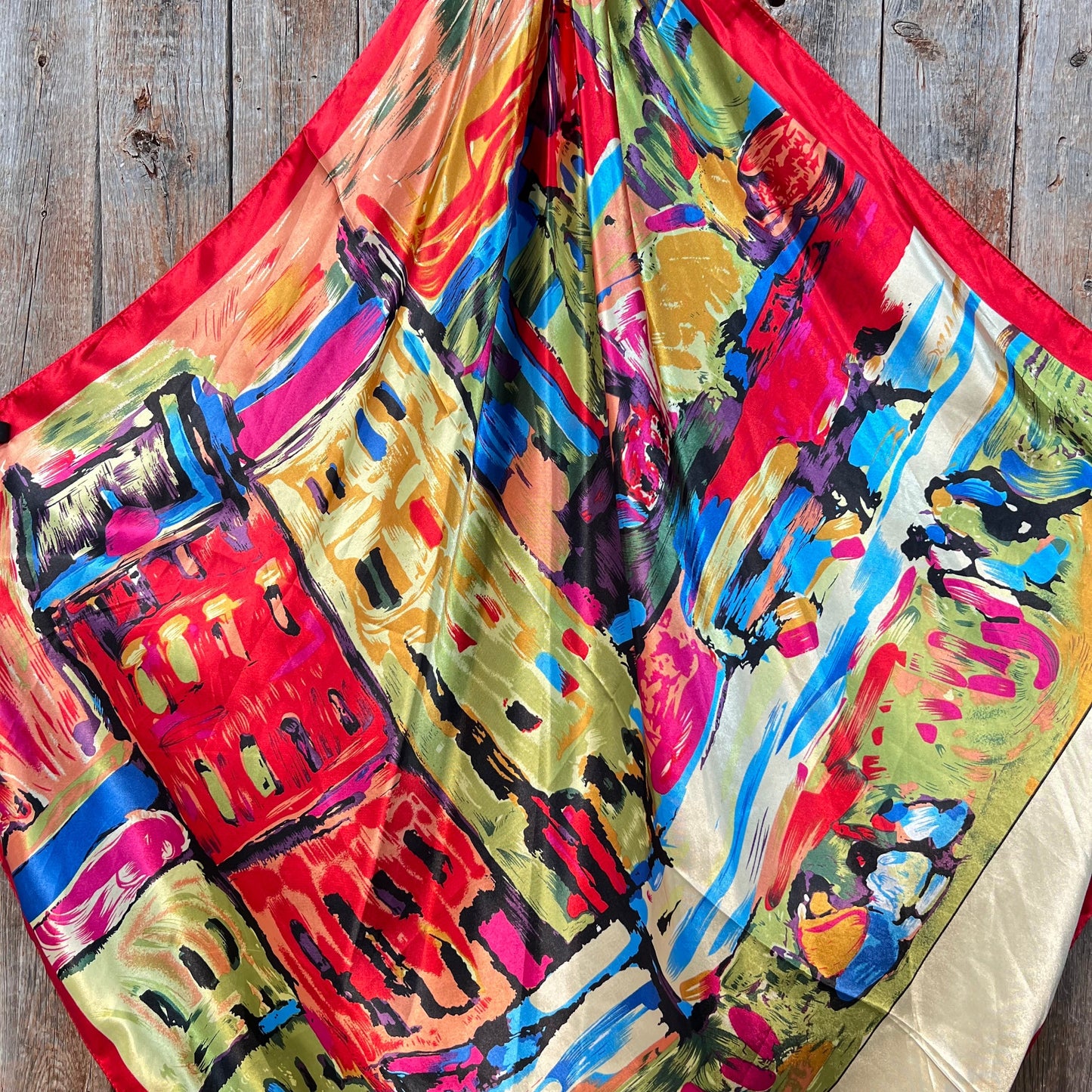 35X35" Abstract Colors Wild Rag / Scarf WR298