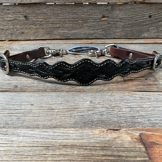 Black Floral Wither Strap #WSFB