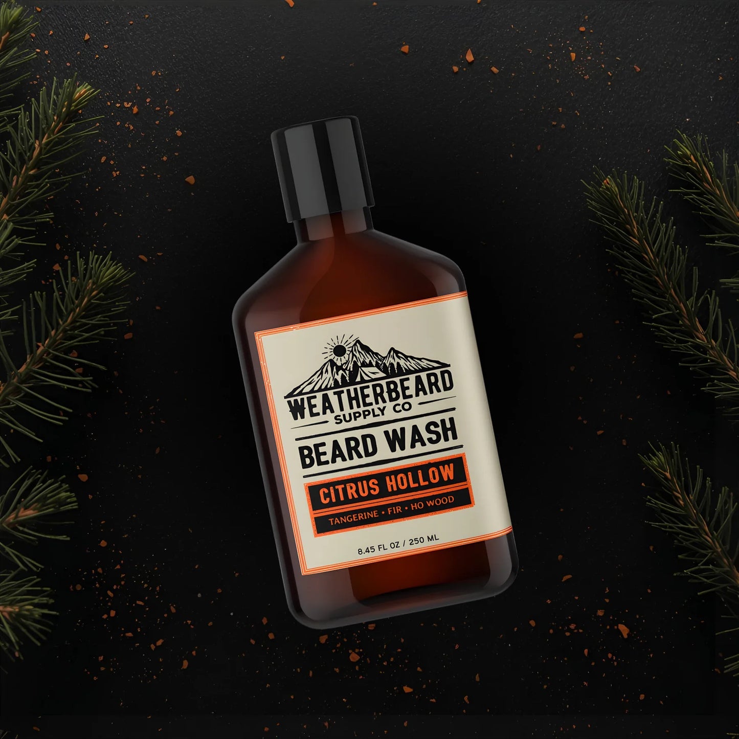 Citrus Hollow Beard Wash - Tangerine, Fir, Ho Wood