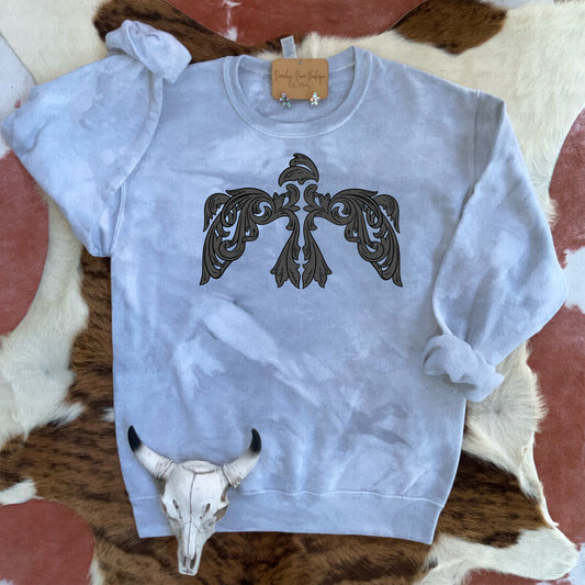 Western Tooled Thunderbird Graphic Sweatshirt