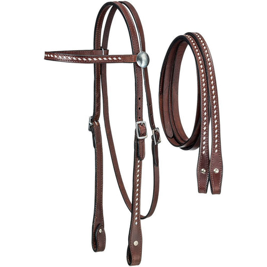 Royal King Buckstitched Browband Headstall