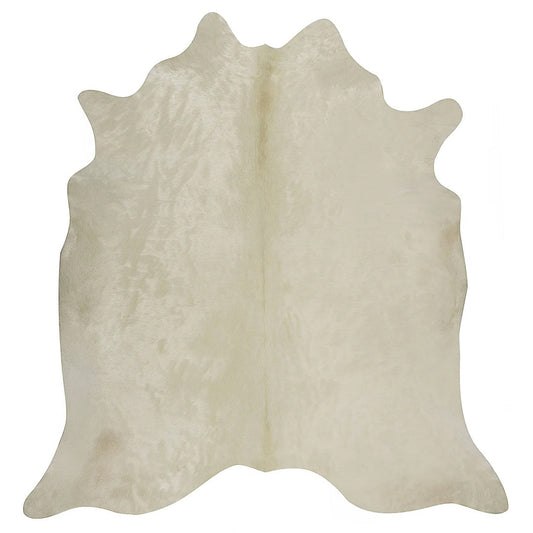 White Brazilian Cowhide Rug: XL