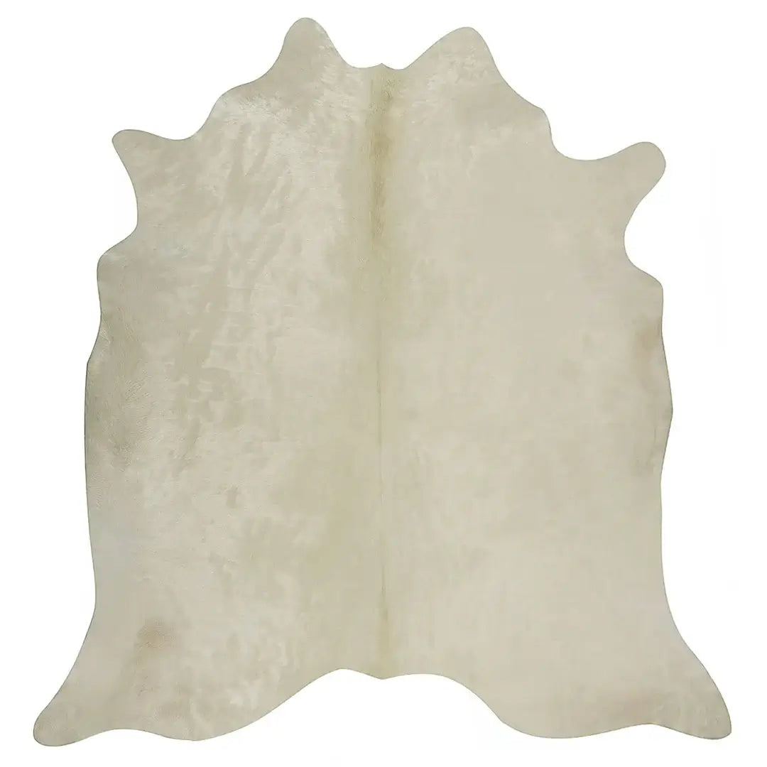White Brazilian Cowhide Rug: XL