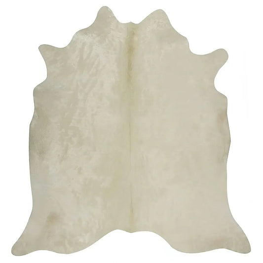White Brazilian Cowhide Rug: XL