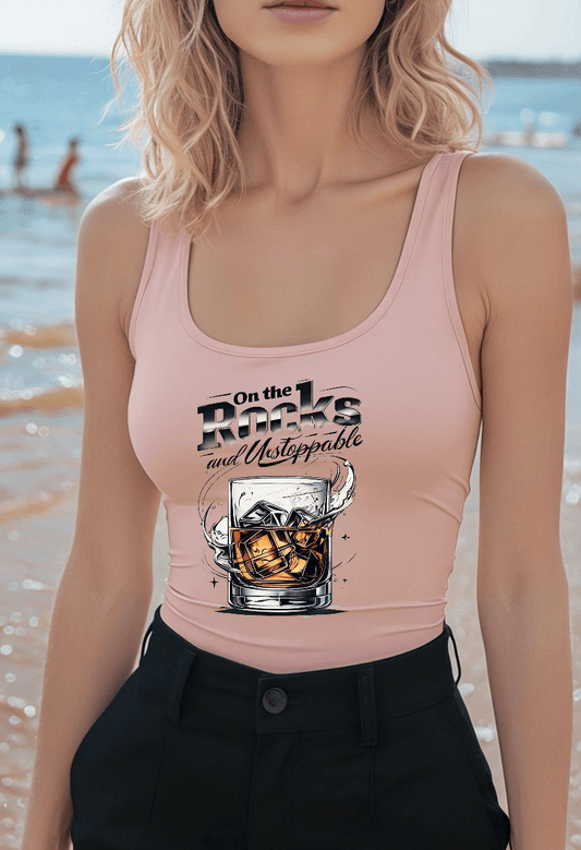 On the Rocks and Unstoppable Womens Racer Back Tank Top