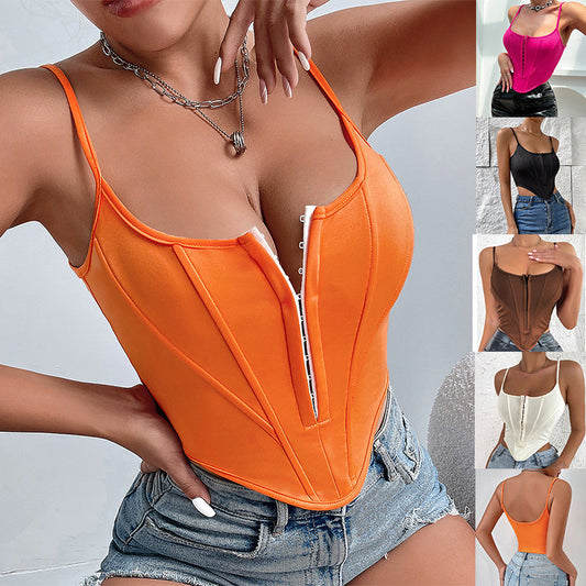 Wild West Crop Top Corset Vest