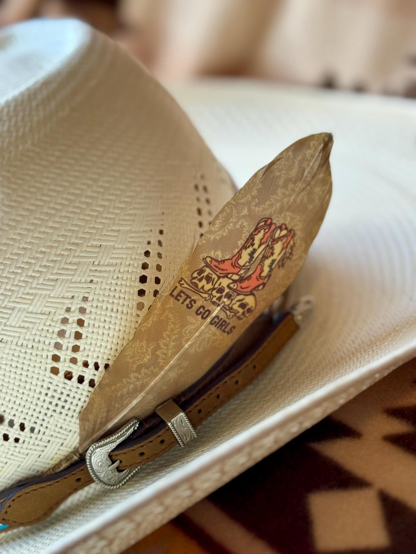 Let's Go Girls Hat Feather