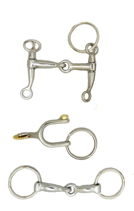 AJ Tack Horse Tack Keychains, Set of 3