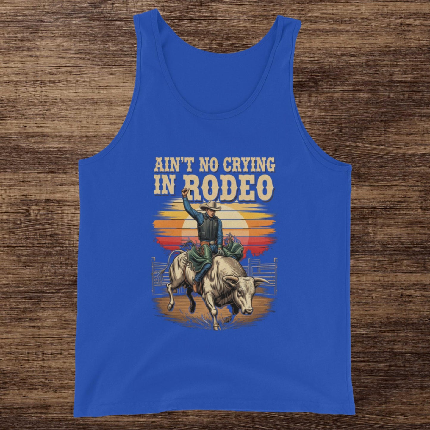 Ain't No Crying In Rodeo Graphic Tank Top