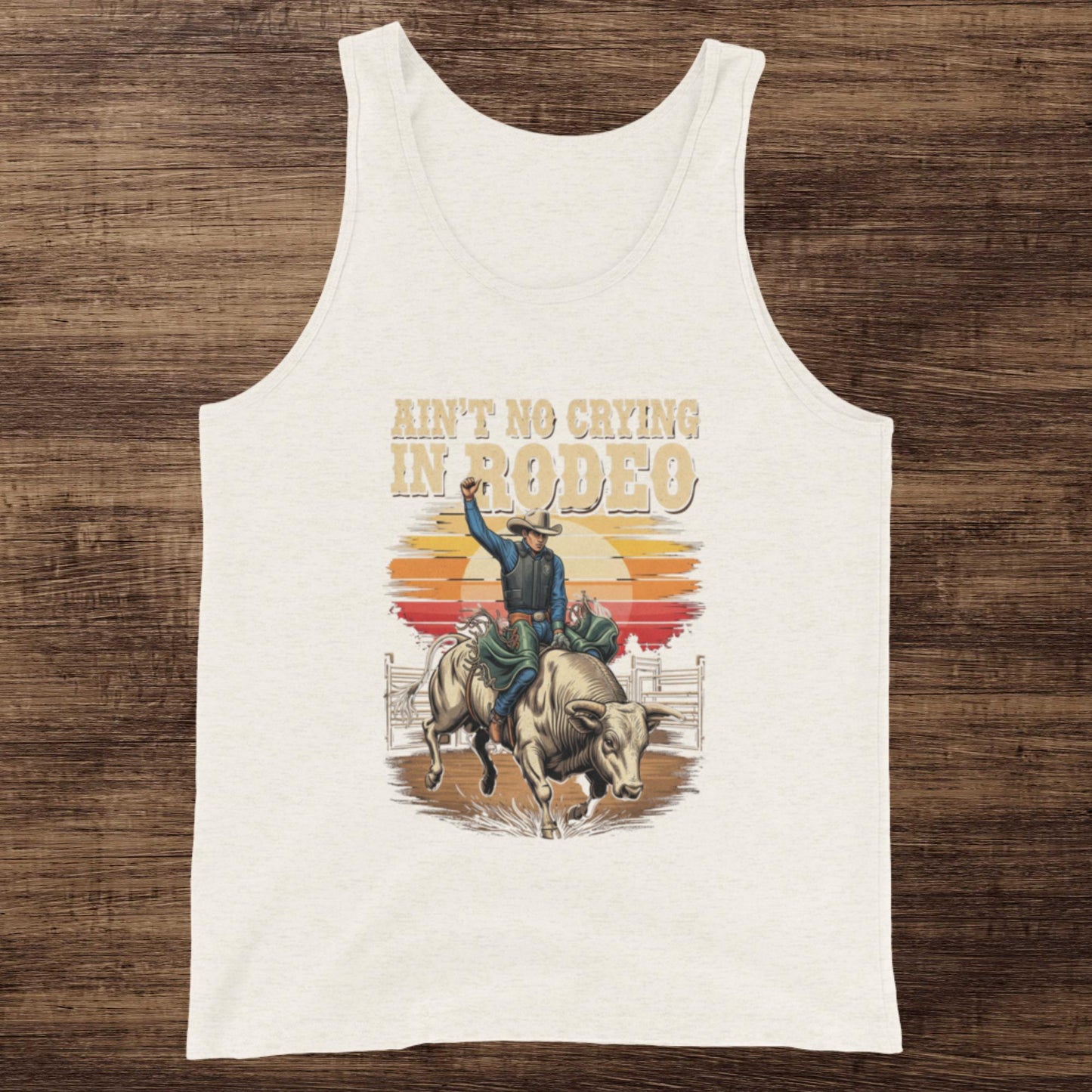 Ain't No Crying In Rodeo Graphic Tank Top